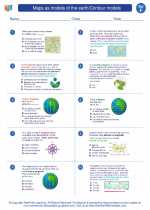 Science - Sixth Grade - Worksheet: Maps as models of the earth/Contour models