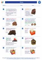 Rocks. 6th Grade Science Worksheets and Answer key, Study Guides and