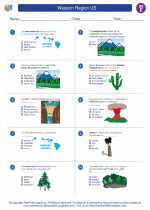 Social Studies - Fifth Grade - Worksheet: Western Region US