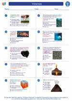 Science - Seventh Grade - Worksheet: Volcanoes