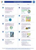 Science - Sixth Grade - Worksheet: Earth's Atmosphere