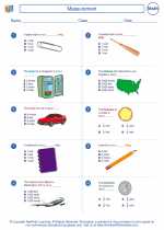 Mathematics - Fifth Grade - Worksheet: Measurement