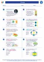 Science - Seventh Grade - Worksheet: Climate