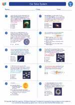 Science - Seventh Grade - Worksheet: Our Solar System