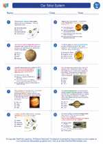 Science - Seventh Grade - Worksheet: Our Solar System