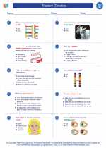 Modern Genetics. 8th Grade Science Worksheets and Answer key, Study