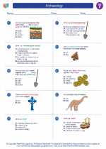 Social Studies - Sixth Grade - Worksheet: Archaeology