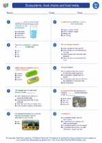 Science - Seventh Grade - Worksheet: Ecosystems, food chains and food webs