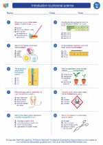 Science - Eighth Grade - Worksheet: Introduction to physical science