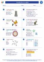 Science - Sixth Grade - Worksheet: Introduction to matter