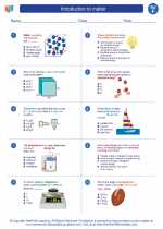 Science - Sixth Grade - Worksheet: Introduction to matter