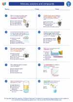 mixtures solutions and compounds 7th grade science worksheets and answer key study guides and vocabulary sets