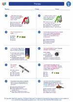 Science - Seventh Grade - Worksheet: Forces