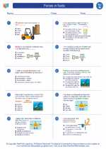 Science - Eighth Grade - Worksheet: Forces in fluids