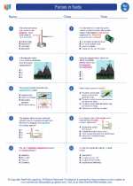 Science - Eighth Grade - Worksheet: Forces in fluids