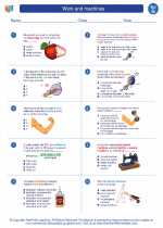 Science - Seventh Grade - Worksheet: Work and machines