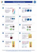 Science - Eighth Grade - Worksheet: Heat and heat technology