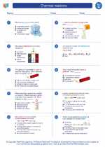 chemical reactions 8th grade science worksheets and answer key study guides and vocabulary sets