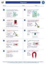 Magnetism. 6th Grade Science Worksheets and Answer key, Study Guides