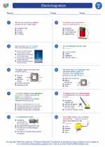 Science - Sixth Grade - Worksheet: Electromagnetism