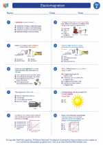 Electromagnetism. 6th Grade Science Worksheets and Answer key, Study