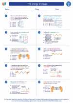 Science - Eighth Grade - Worksheet: The energy of waves