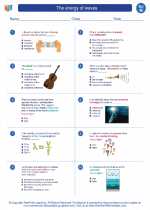 Science - Eighth Grade - Worksheet: The energy of waves