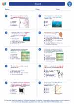 Science - Eighth Grade - Worksheet: Sound