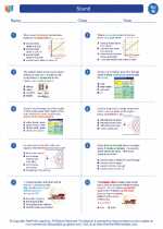 Science - Eighth Grade - Worksheet: Sound