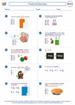 Mathematics - Sixth Grade - Worksheet: Fractions/Decimals