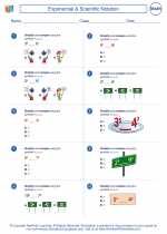 Mathematics - Fifth Grade - Worksheet: Exponential & Scientific Notation