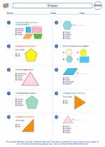 Mathematics - Fourth Grade - Worksheet: Shapes