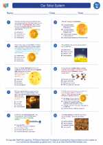 Science - Eighth Grade - Worksheet: Our Solar System