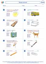 Mathematics - Fourth Grade - Worksheet: Measurement