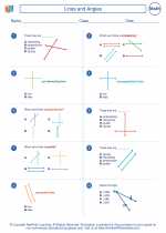 Mathematics - Fourth Grade - Worksheet: Lines and Angles