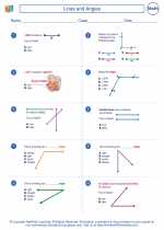 Mathematics - Fourth Grade - Worksheet: Lines and Angles