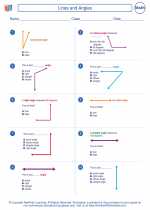 Mathematics - Fourth Grade - Worksheet: Lines and Angles