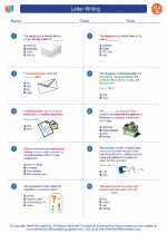 English Language Arts - Seventh Grade - Worksheet: Letter Writing 