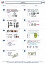 Mathematics - Second Grade - Worksheet: Money