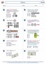 Mathematics - Second Grade - Worksheet: Money