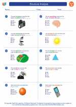 English Language Arts - Seventh Grade - Worksheet: Structural Analysis 