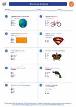 English Language Arts - Seventh Grade - Worksheet: Structural Analysis 