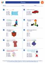 English Language Arts - Third Grade - Worksheet: Phonics