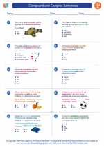 English Language Arts - Eighth Grade - Worksheet: Compound and Complex Sentences 