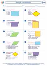 Mathematics - Fifth Grade - Worksheet: Polygon Characteristics