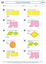 polygon characteristics mathematics worksheets and study guides fifth grade