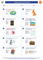 Reading-Structural Analysis. 8th Grade English Language Arts Worksheets ...