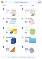 Mathematics - Fifth Grade - Worksheet: Polygon Characteristics
