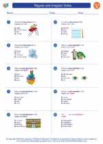 English Language Arts - Eighth Grade - Worksheet: Regular and Irregular Verbs 
