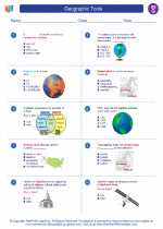 Social Studies - Seventh Grade - Worksheet: Geographic Tools